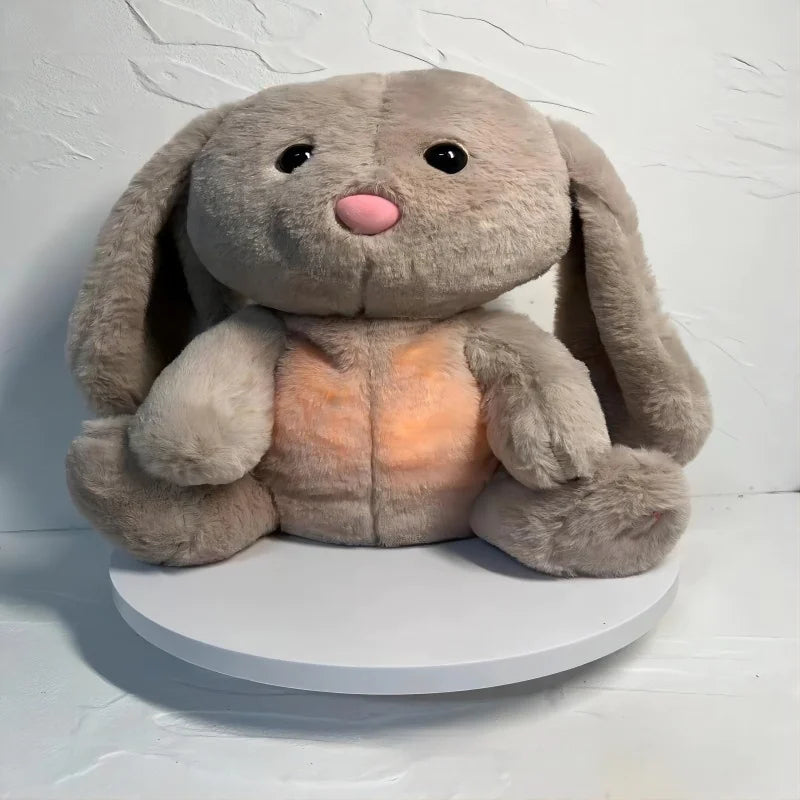 Peluche Lapin Respirant – Apaisant Anti-Stress, Sommeil & Détente pour Enfants et Adultes