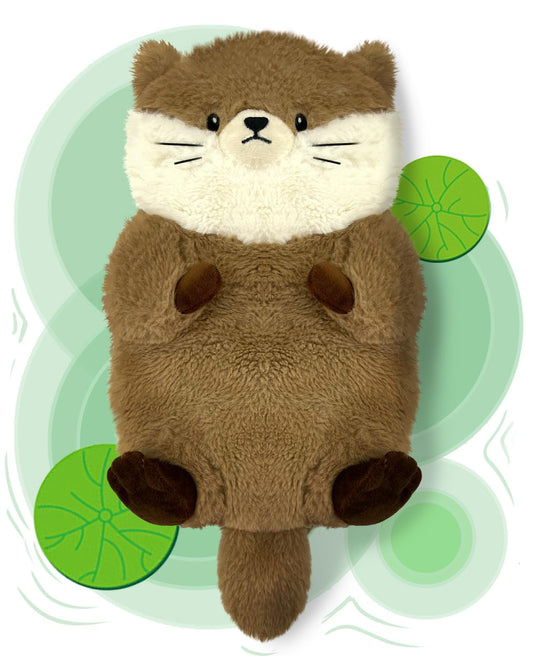 Coussin chauffant loutre ou panda roux - soulagement des crampes, muscles et articulations - sans parfum, dès 3 ans