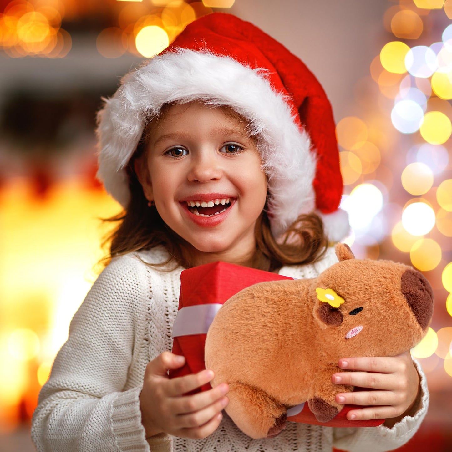 Peluche Capybara Chauffante et Réfrigérante – Soulagement Stress & Détente, Parfum Lavande, Cadeau pour Enfants et Adultes