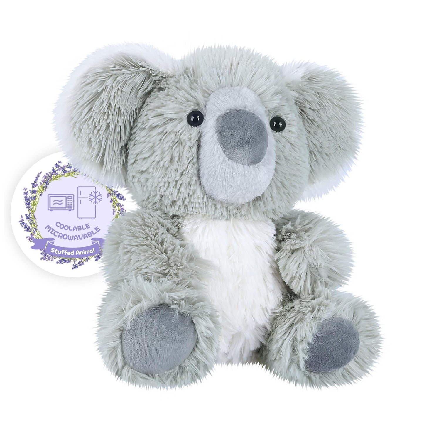 Coussin chauffant Koala pour soulagement crampes, stress & détente, peluche parfum lavande