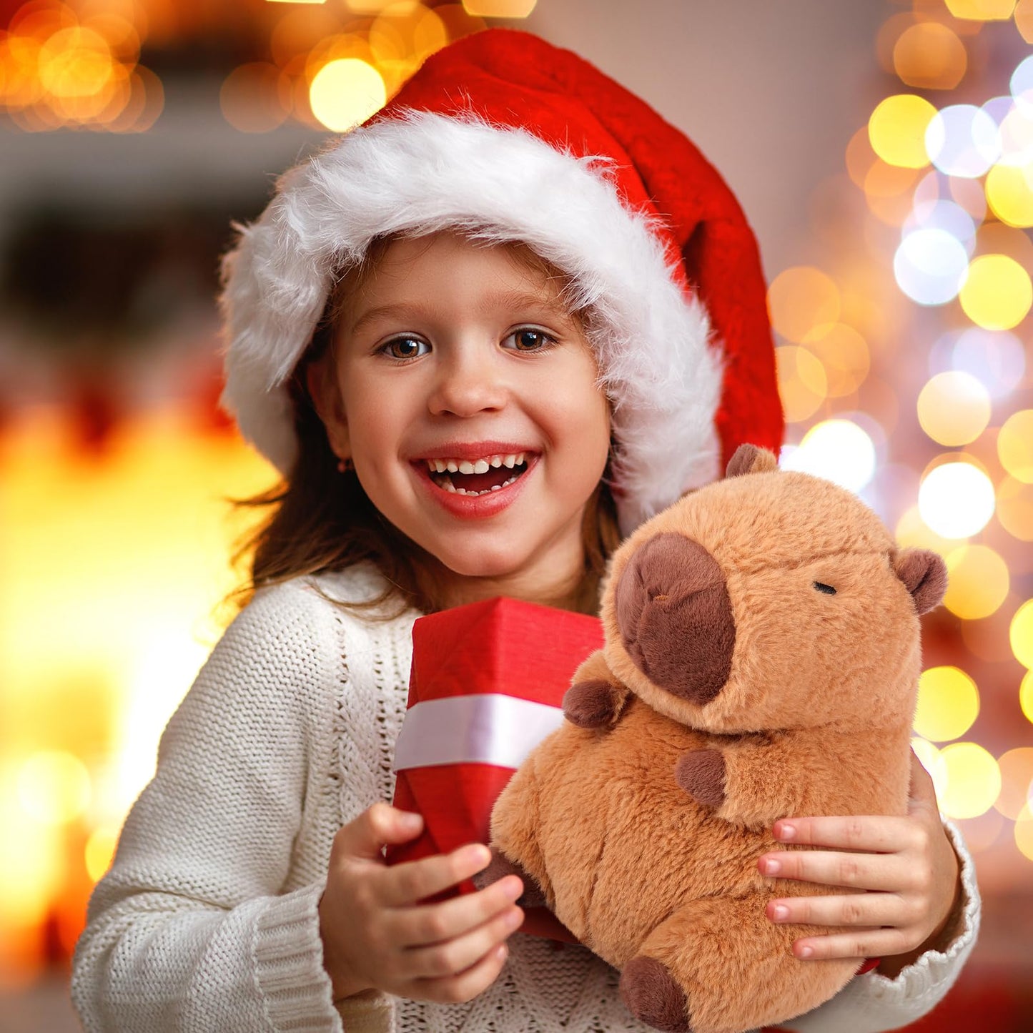 Peluche Capybara Chauffante et Réfrigérante – Soulagement Stress & Détente, Parfum Lavande, Cadeau pour Enfants et Adultes