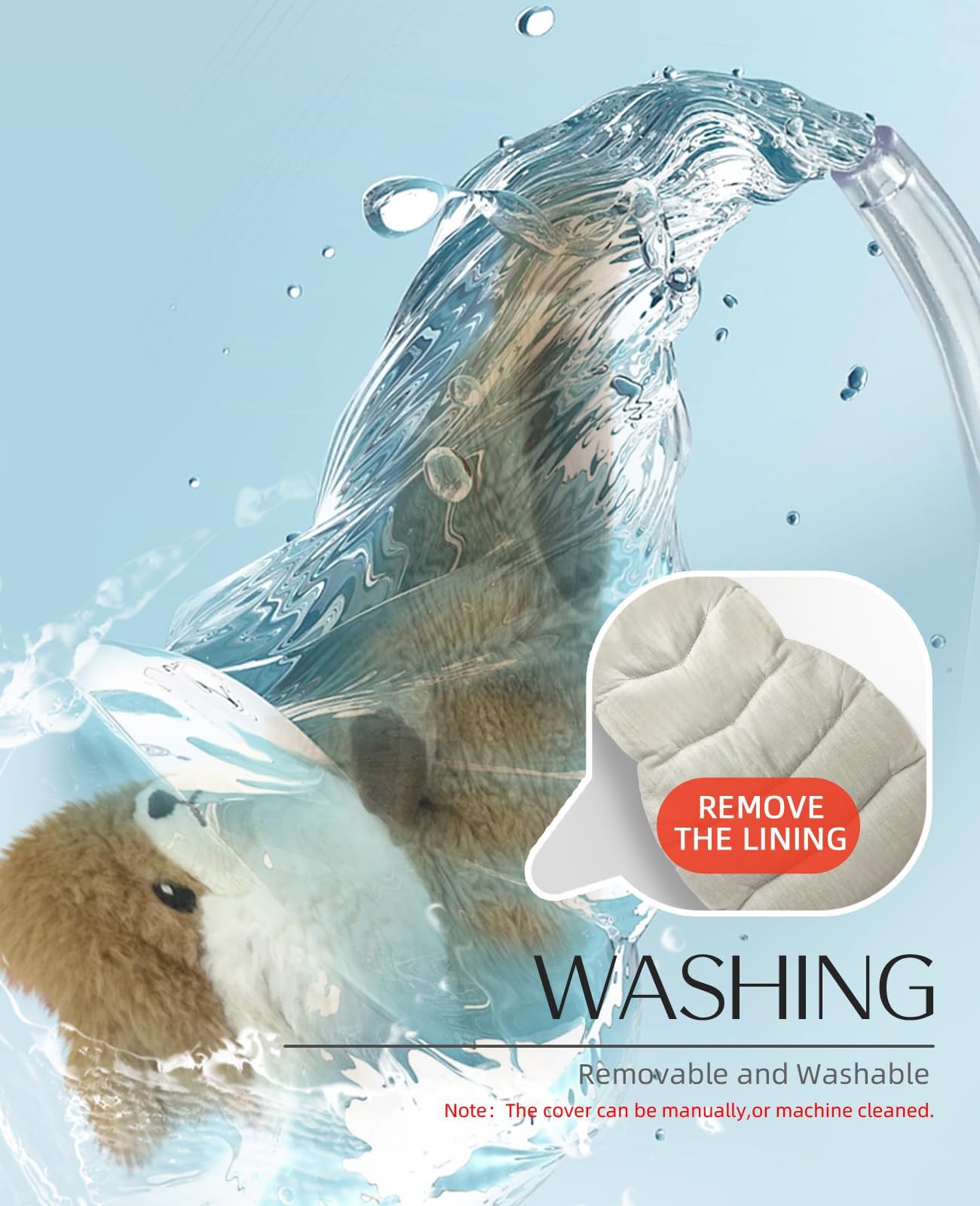 Coussin chauffant loutre ou panda roux - soulagement des crampes, muscles et articulations - sans parfum, dès 3 ans