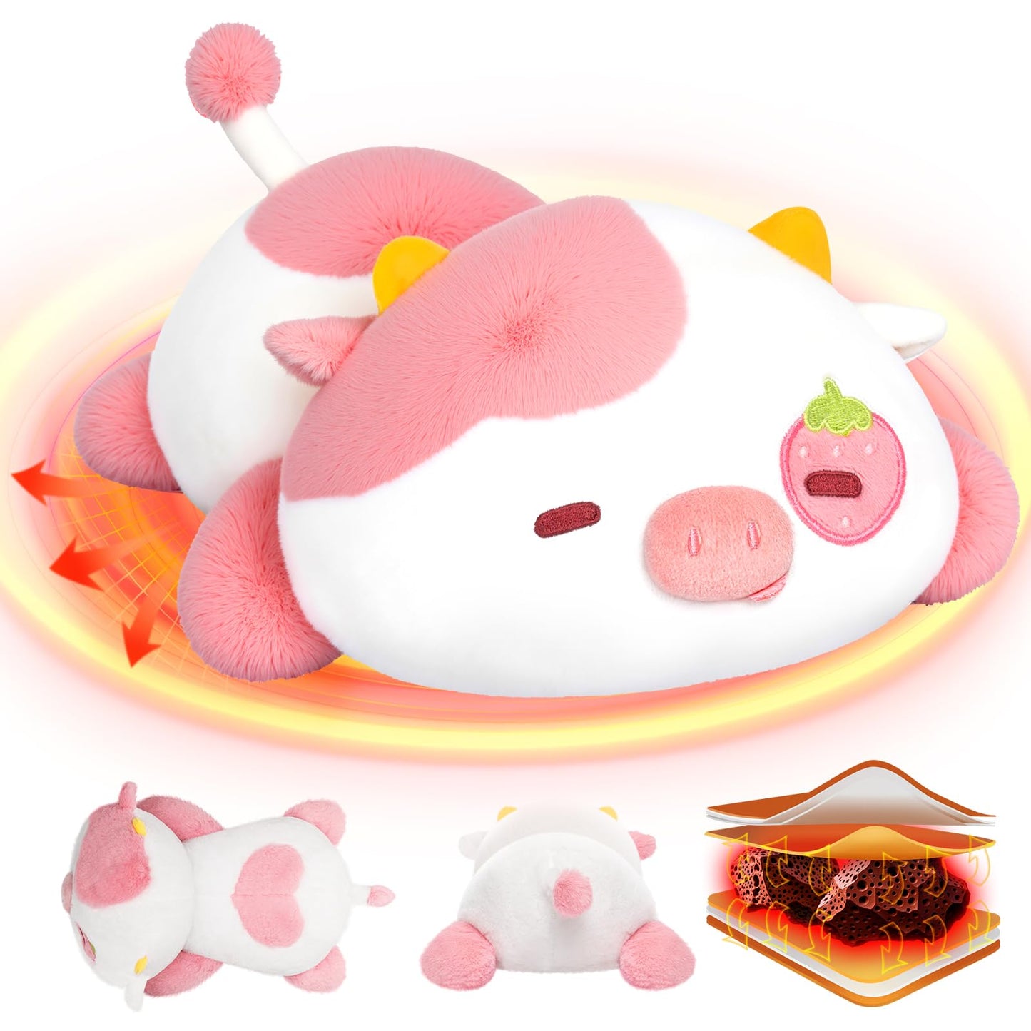 Coussin chauffant pour soulagement des crampes & chaleur apaisante